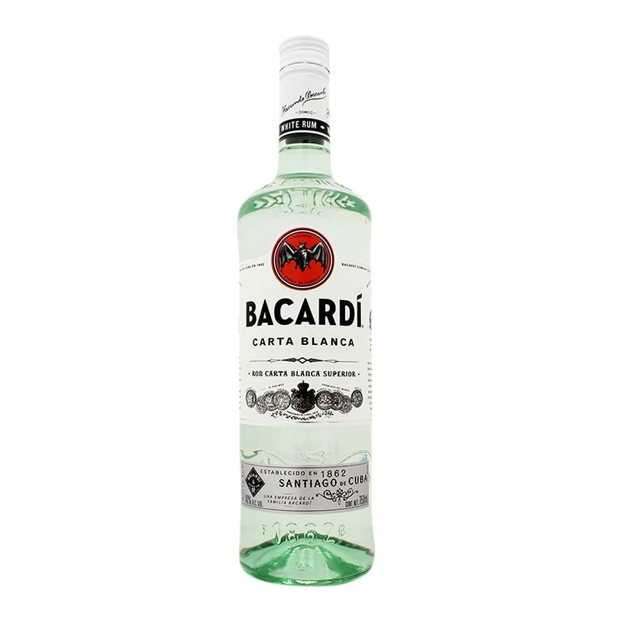 BACARDI BLANCO RON CARTA BLANCA 750ML X1