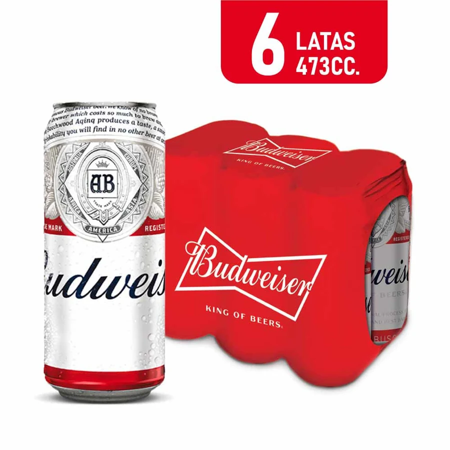 BUDWEISER CERVEZA LATA 473ML PACK X24