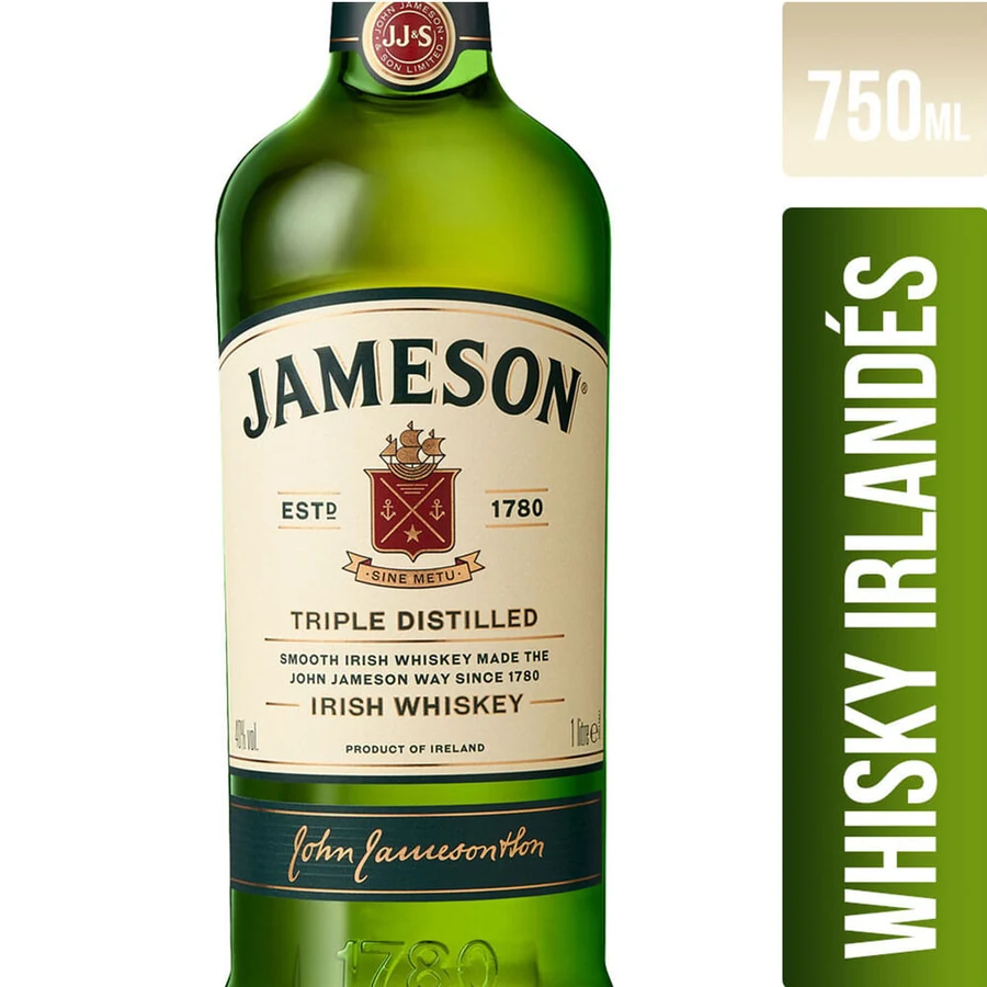 JAMESON IRISH WHISKY 750ML X 1