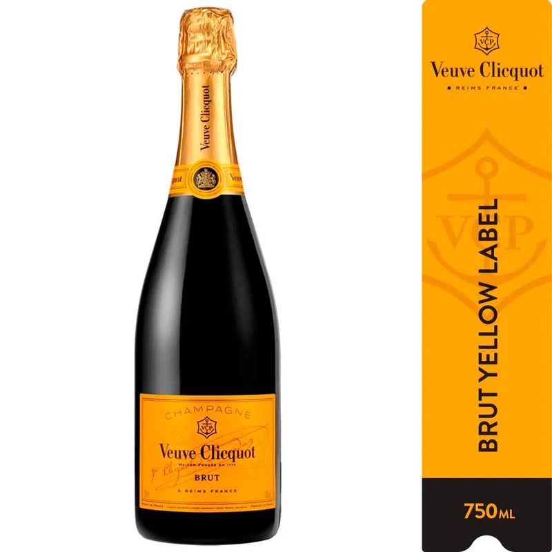 VEUVE CLICQUOT BRUT YELLOW ESTUCHE ESPUMANTE 750ML X1