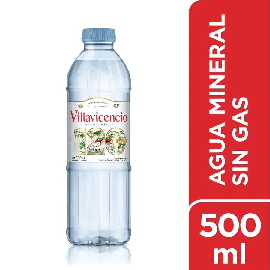 VILLAVICENCIO AGUA SIN GAS 500CC PACK X12