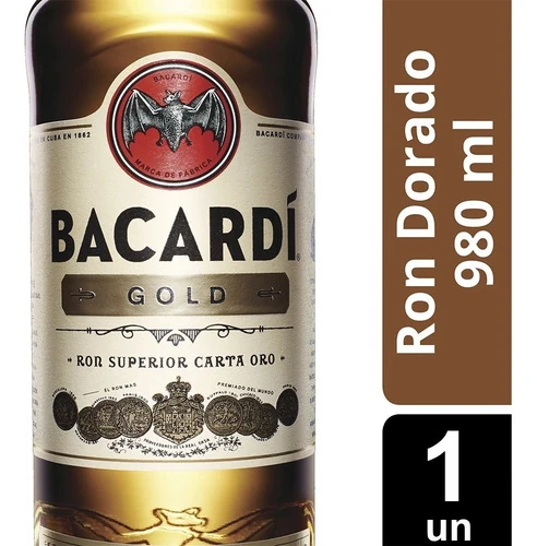 BACARDI GOLD RON 980ML X1