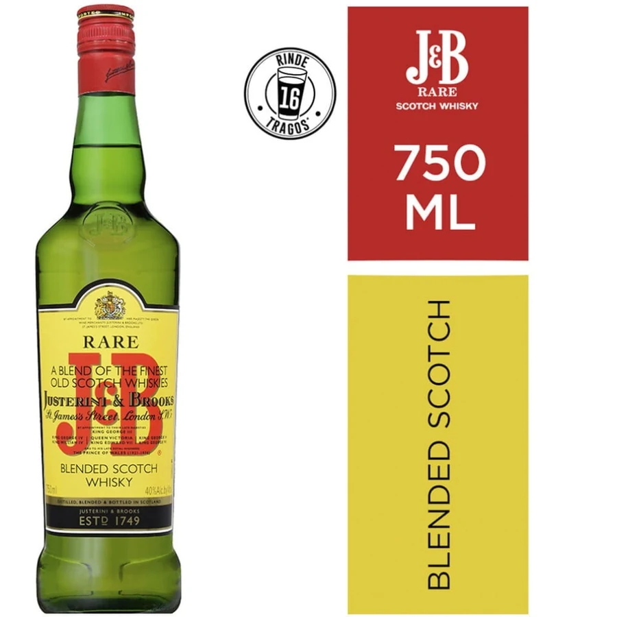 J&B WHISKY 750CC X1
