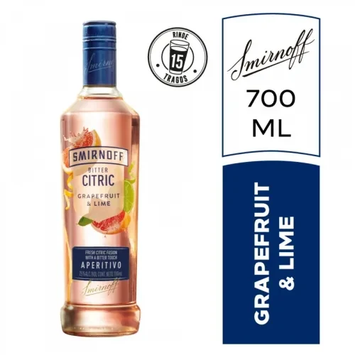 SMIRNOFF CITRIC POMELO VODKA 700ML X1