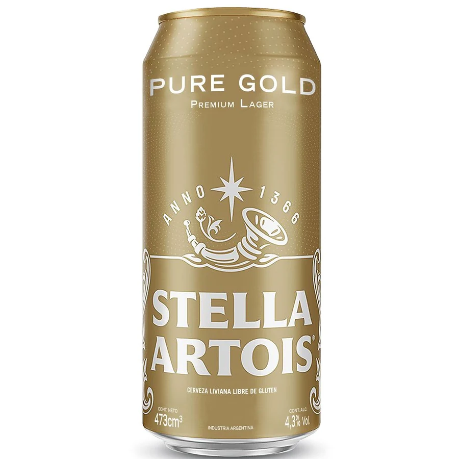 STELLA ARTOIS PURE GOLD LATA473X24
