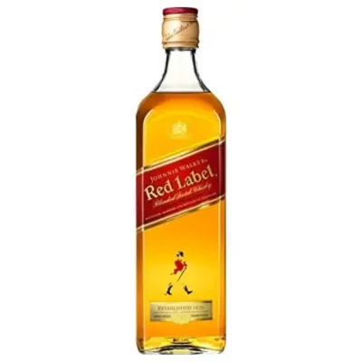 JOHNNIE WALKER RED LABEL WHISKY 1 LITRO CAJA X1