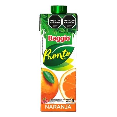 BAGGIO NARANJA JUGO 1 LITRO PACK X8
